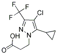 3-(4-CHLORO-5-CYCLOPROPYL-3-TRIFLUOROMETHYL-PYRAZOL-1-YL)-PROPIONIC ACID CAS#: 1001518-95-1