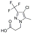 3-(4-CHLORO-5-METHYL-3-TRIFLUOROMETHYL-PYRAZOL-1-YL)-PROPIONIC ACID CAS#: 1001518-84-8