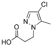 3-(4-CHLORO-5-METHYL-PYRAZOL-1-YL)-PROPIONIC ACID CAS#: 180741-47-3