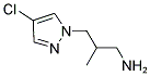 3-(4-CHLORO-PYRAZOL-1-YL)-2-METHYL-PROPYLAMINE CAS#: 1006319-99-8