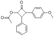 3-(4-METHOXYPHENYL)-2-OXO-4-PHENYLCYCLOBUTYL ACETATE CAS#: 186613-02-5
