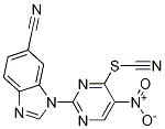 3-(5-NITRO-4-THIOCYANATO-PYRIMIDIN-2-YL)-3H-BENZOIMIDAZOLE-5-CARBONITRILE CAS#: 1018978-50-1