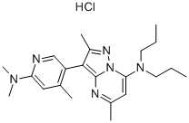 3-(6-(DIMETHYLAMINO)-4-METHYLPYRIDIN-3-YL)-2,5-DIMETHYL-N,N-DIPROPYLPYRAZOLO[1,5-A]PYRIMIDIN-7-AMINE HYDROCHLORIDE CAS#: 195055-66-4