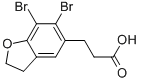 3-(6,7-Dibromo-2,3-dihydrobenzofuran-5-yl)propanoic Acid CAS#: 196597-76-9