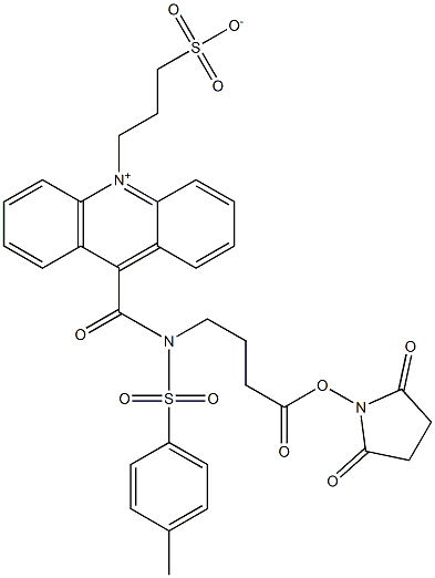 3-[9-(((3-(N-succiniMidyloxycarboxypropyl)[4-Methxylphenyl]sulfonyl)aMine)carboxyl]-10-acridiniuMyl)-1-propanesulfonate inner salt (NSP-SA-NHS) CAS#: 199293-83-9