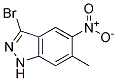 3-BROMO-5-NITRO-6-METHYL (1H)INDAZOLE CAS#: 1000343-58-7