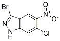 3-BROMO-6-CHLORO-5-NITRO (1H)INDAZOLE CAS#: 1000342-41-5