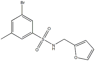 3-Bromo-N-(furan-2-ylmethyl)-5-methylbenzenesulfonamide CAS#: 1020252-90-7