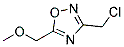 3-(CHLOROMETHYL)-5-(METHOXYMETHYL)-1,2,4-OXADIAZOLE CAS#: 1015846-54-4