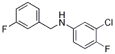 3-Chloro-4-fluoro-N-(3-fluorobenzyl)aniline, 97% CAS#: 1040309-97-4