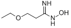 3-ETHOXY-N-HYDROXY-PROPIONAMIDINE CAS#: 188720-03-8