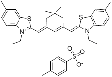3-ETHYL-2-[(3-([3-ETHYL-6-METHYL-1,3-BENZOTHIAZOL-2(3H)-YLIDENE]METHYL)-5,5-DIMETHYL-2-CYCLOHEXEN-1-YLIDENE)METHYL]-6-METHYL-1,3-BENZOTHIAZOL-3-IUM 4-METHYLBENZENESULFONATE CAS#: 189298-36-0