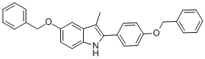 3-METHYL-5-(PHENYLMETHOXY)-2-[4-(PHENYLMETHOXY)PHENYL]-1H-INDOLE CAS#: 198479-63-9