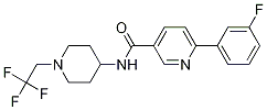 3-PYRIDINECARBOXAMIDE, 6-(3-FLUOROPHENYL)-N-[1-(2,2,2-TRIFLUOROETHYL)-4-PIPERIDINYL]- CAS#: 1033836-12-2