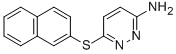 3-Pyridazinamine, 6-(2-naphthalenylthio)- CAS#: 180901-21-7
