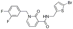 3-PyridinecarboxaMide, N-[(5-broMo-2-thienyl)Methyl]-1-[(3,4-difluorophenyl)Methyl]-1,2-dihydro-2-oxo- CAS#: 1001413-88-2