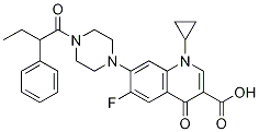 3-Quinolinecarboxylic acid, 1-cyclopropyl-6-fluoro-1,4-dihydro-4-oxo-7-[4-(1-oxo-2-phenylbutyl)-1-piperazinyl]- CAS#: 1054111-08-8