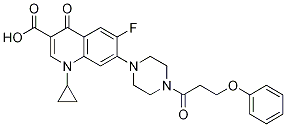 3-Quinolinecarboxylic acid, 1-cyclopropyl-6-fluoro-1,4-dihydro-4-oxo-7-[4-(1-oxo-3-phenoxypropyl)-1-piperazinyl]- CAS#: 1054010-62-6