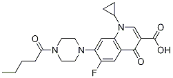 3-Quinolinecarboxylic acid, 1-cyclopropyl-6-fluoro-1,4-dihydro-4-oxo-7-[4-(1-oxopentyl)-1-piperazinyl]- CAS#: 1051329-81-7