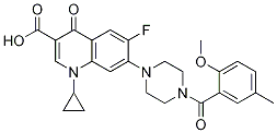 3-Quinolinecarboxylic acid, 1-cyclopropyl-6-fluoro-1,4-dihydro-7-[4-(2-Methoxy-5-Methylbenzoyl)-1-piperazinyl]-4-oxo- CAS#: 1051248-94-2