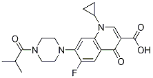 3-Quinolinecarboxylic acid, 1-cyclopropyl-6-fluoro-1,4-dihydro-7-[4-(2-Methyl-1-oxopropyl)-1-piperazinyl]-4-oxo- CAS#: 1054110-39-2