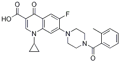 3-Quinolinecarboxylic acid, 1-cyclopropyl-6-fluoro-1,4-dihydro-7-[4-(2-Methylbenzoyl)-1-piperazinyl]-4-oxo- CAS#: 1054009-66-3