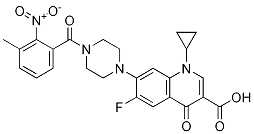 3-Quinolinecarboxylic acid, 1-cyclopropyl-6-fluoro-1,4-dihydro-7-[4-(3-Methyl-2-nitrobenzoyl)-1-piperazinyl]-4-oxo- CAS#: 1054010-70-6