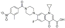 3-Quinolinecarboxylic acid, 1-cyclopropyl-6-fluoro-1,4-dihydro-7-[4-(3-Methyl-4-nitrobenzoyl)-1-piperazinyl]-4-oxo- CAS#: 1054110-78-9