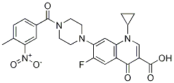 3-Quinolinecarboxylic acid, 1-cyclopropyl-6-fluoro-1,4-dihydro-7-[4-(4-Methyl-3-nitrobenzoyl)-1-piperazinyl]-4-oxo- CAS#: 1054130-61-8