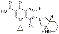 3-Quinolinecarboxylic acid, 1-cyclopropyl-6-fluoro-1,4-dihydro-8-Methoxy-7-[(4aS,7aS)-octahydro-6H-pyrrolo[3,4-b]pyridin-6-yl]-4-oxo- CAS#: 195154-07-5