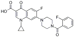3-Quinolinecarboxylic acid, 1-cyclopropyl-6-fluoro-7-[4-(2-fluorobenzoyl)-1-piperazinyl]-1,4-dihydro-4-oxo- CAS#: 1054011-55-0