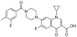 3-Quinolinecarboxylic acid, 1-cyclopropyl-6-fluoro-7-[4-(3-fluoro-4-Methylbenzoyl)-1-piperazinyl]-1,4-dihydro-4-oxo- CAS#: 1051329-97-5