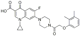 3-Quinolinecarboxylic acid, 1-cyclopropyl-7-[4-[2-(2,3-diMethylphenoxy)acetyl]-1-piperazinyl]-6-fluoro-1,4-dihydro-4-oxo- CAS#: 1054010-86-4
