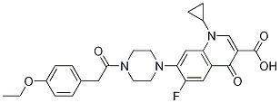 3-Quinolinecarboxylic acid, 1-cyclopropyl-7-[4-[2-(4-ethoxyphenyl)acetyl]-1-piperazinyl]-6-fluoro-1,4-dihydro-4-oxo- CAS#: 1053951-70-4
