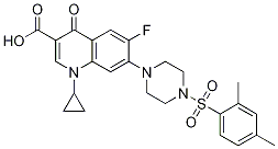 3-Quinolinecarboxylic acid, 1-cyclopropyl-7-[4-[(2,4-diMethylphenyl)sulfonyl]-1-piperazinyl]-6-fluoro-1,4-dihydro-4-oxo- CAS#: 1057726-57-4