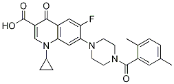 3-Quinolinecarboxylic acid, 1-cyclopropyl-7-[4-(2,5-diMethylbenzoyl)-1-piperazinyl]-6-fluoro-1,4-dihydro-4-oxo- CAS#: 1054111-00-0
