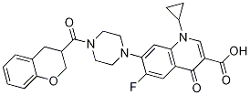 3-Quinolinecarboxylic acid, 1-cyclopropyl-7-[4-[(3,4-dihydro-2H-1-benzopyran-3-yl)carbonyl]-1-piperazinyl]-6-fluoro-1,4-dihydro-4-oxo- CAS#: 1051224-31-7