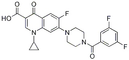 3-Quinolinecarboxylic acid, 1-cyclopropyl-7-[4-(3,5-difluorobenzoyl)-1-piperazinyl]-6-fluoro-1,4-dihydro-4-oxo- CAS#: 1054010-94-4