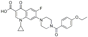 3-Quinolinecarboxylic acid, 1-cyclopropyl-7-[4-(4-ethoxybenzoyl)-1-piperazinyl]-6-fluoro-1,4-dihydro-4-oxo- CAS#: 1054110-71-2