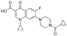 3-Quinolinecarboxylic acid, 1-cyclopropyl-7-[4-(cyclopropylcarbonyl)-1-piperazinyl]-6-fluoro-1,4-dihydro-4-oxo- CAS#: 1053952-42-3