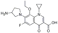 3-Quinolinecarboxylic acid, 7-(3-aMino-1-pyrrolidinyl)-1-cyclopropyl-8-ethoxy-6-fluoro-1,4-dihydro-4-oxo- CAS#: 182868-77-5