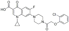 3-Quinolinecarboxylic acid, 7-[4-[2-(2-chlorophenoxy)acetyl]-1-piperazinyl]-1-cyclopropyl-6-fluoro-1,4-dihydro-4-oxo- CAS#: 1054129-75-7