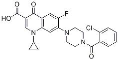 3-Quinolinecarboxylic acid, 7-[4-(2-chlorobenzoyl)-1-piperazinyl]-1-cyclopropyl-6-fluoro-1,4-dihydro-4-oxo- CAS#: 1044146-00-0