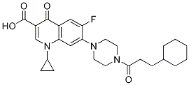 3-Quinolinecarboxylic acid, 7-[4-(3-cyclohexyl-1-oxopropyl)-1-piperazinyl]-1-cyclopropyl-6-fluoro-1,4-dihydro-4-oxo- CAS#: 1051224-17-9