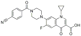 3-Quinolinecarboxylic acid, 7-[4-(4-cyanobenzoyl)-1-piperazinyl]-1-cyclopropyl-6-fluoro-1,4-dihydro-4-oxo- CAS#: 1054110-85-8