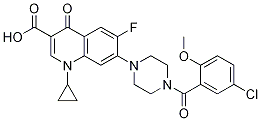 3-Quinolinecarboxylic acid, 7-[4-(5-chloro-2-Methoxybenzoyl)-1-piperazinyl]-1-cyclopropyl-6-fluoro-1,4-dihydro-4-oxo- CAS#: 1054130-53-8