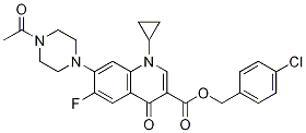 3-Quinolinecarboxylic acid, 7-(4-acetyl-1-piperazinyl)-1-cyclopropyl-6-fluoro-1,4-dihydro-4-oxo-, (4-chlorophenyl)Methyl ester CAS#: 1031503-50-0