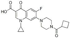 3-Quinolinecarboxylic acid, 7-[4-(cyclobutylcarbonyl)-1-piperazinyl]-1-cyclopropyl-6-fluoro-1,4-dihydro-4-oxo- CAS#: 1053950-58-5