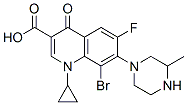 3-Quinolinecarboxylic acid, 8-bromo-1-cyclopropyl-6-fluoro-1,4-dihydro -7-(3-methyl-1-piperazinyl)-4-oxo- CAS#: 182868-35-5