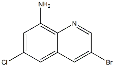 3-broMo-6-chloro-8-QuinolinaMine CAS#: 183543-65-9